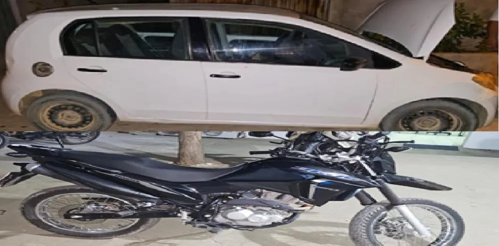 Um carro e uma moto são recuperados em Bom Jesus da Lapa