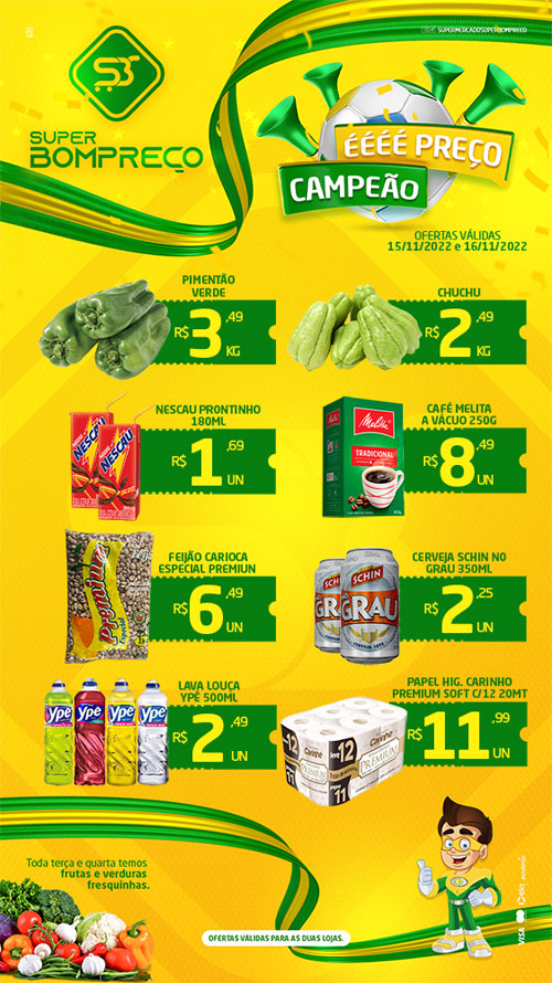 Confira as promoções no Supermercado Super Bom Preço em Brumado