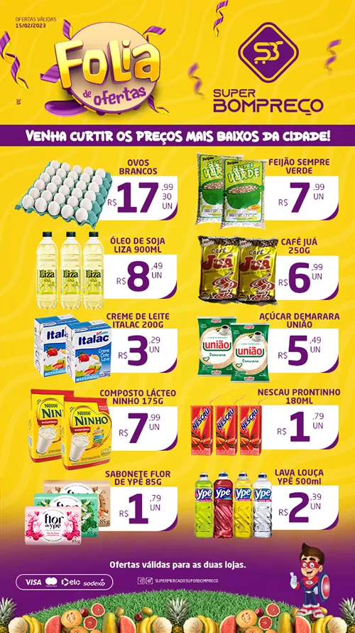 Confira as promoções no Supermercado Super Bom Preço em Brumado
