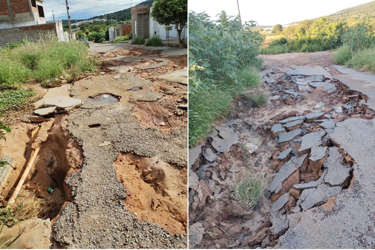 Morador denuncia precariedade das ruas do Vivendas do Parque em Brumado