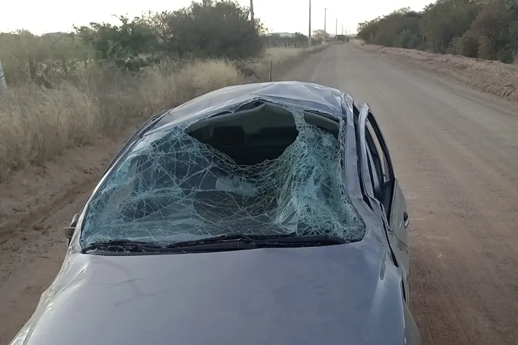 Casal e filha de 4 anos ficam feridos em capotamento na BR-030 em Guanambi