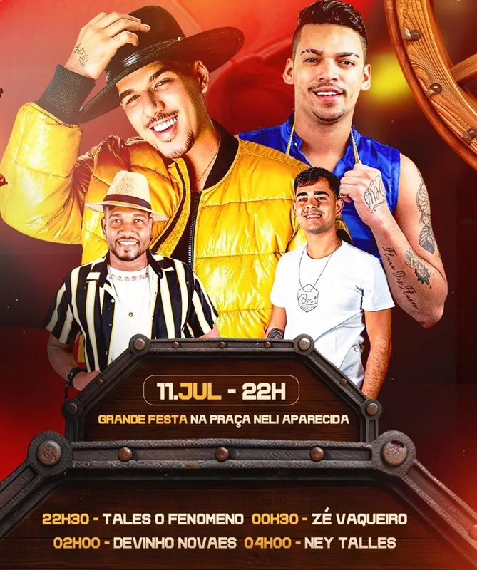 Zé Vaqueiro e Devinho Novaes são atrações no aniversário de 62 anos de Malhada de Pedras