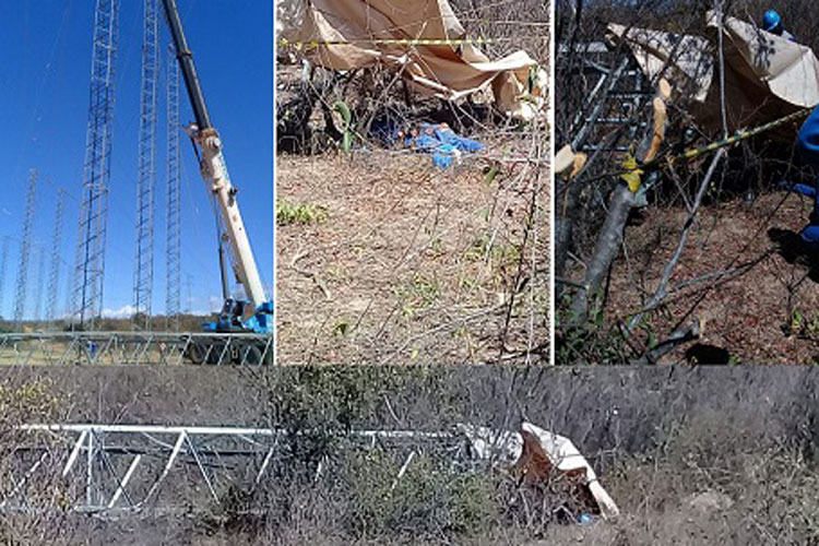 Caetité: Queda de torre de transmissão deixa 2 mortos