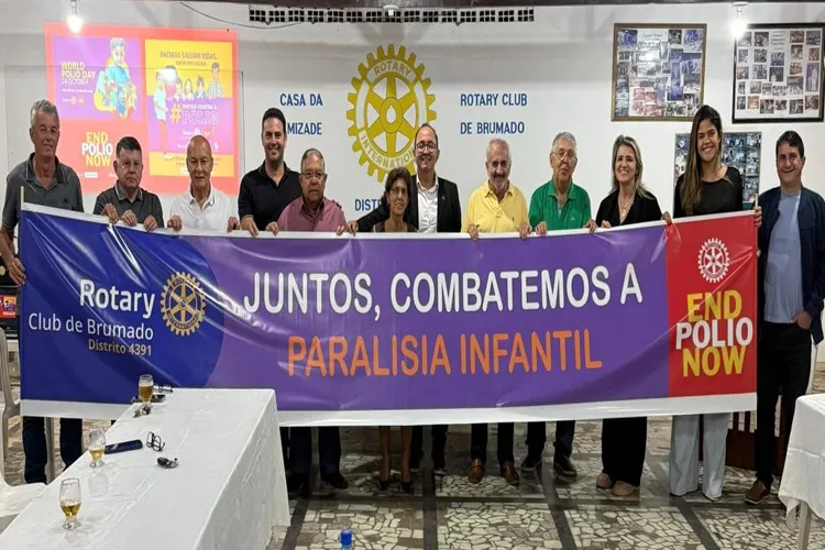 Brumado: Rotary Club mobiliza campanha mundial de vacinação contra a paralisia infantil