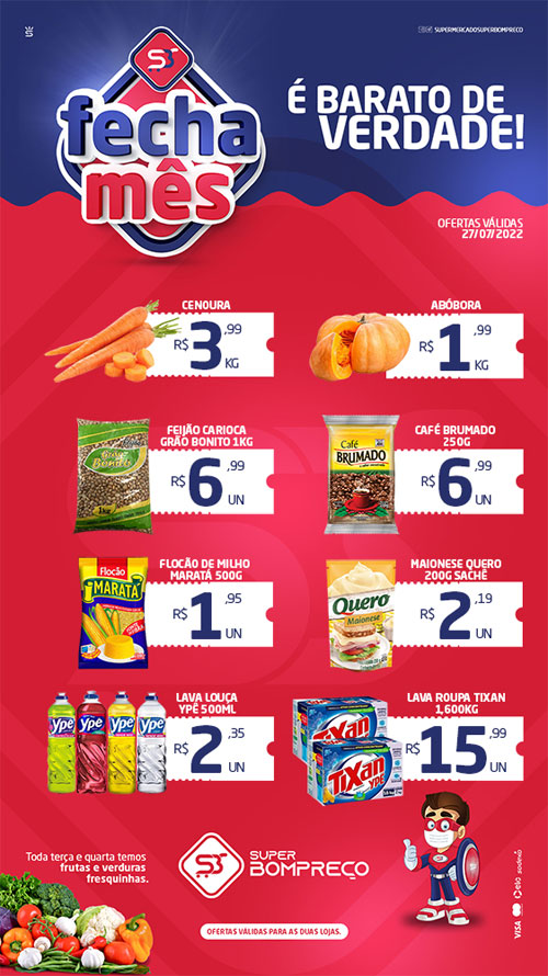 Confira as promoções no Supermercado Super Bom Preço em Brumado