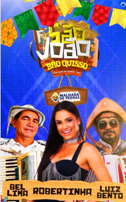 Prefeitura de Malhada de Pedras confirma mais três atrações no São João Bão Quissó