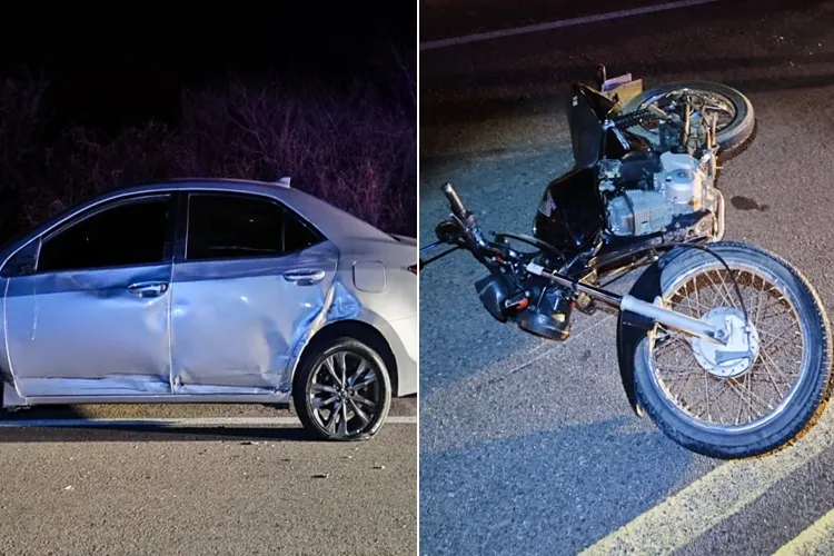 Motociclista fica ferido em acidente na BA-142, em Tanhaçu