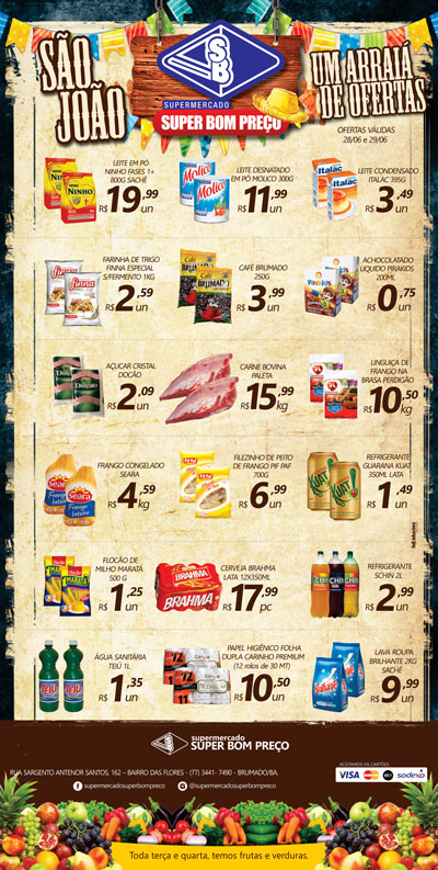 Confira as promoções no Supermercado Super Bom Preço em Brumado