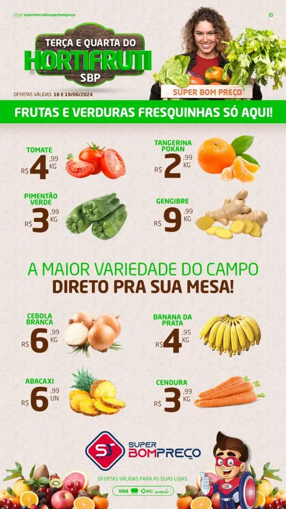 Confira as promoções no Supermercado Super Bom Preço em Brumado