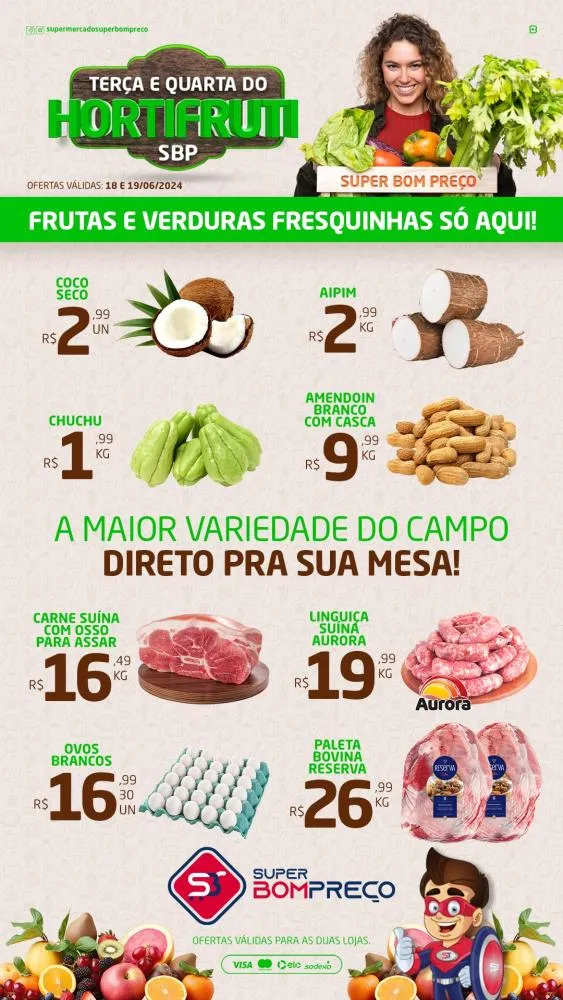 Confira as promoções no Supermercado Super Bom Preço em Brumado