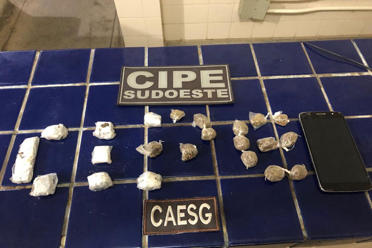 Suspeito de tráfico de drogas é preso na cidade de Tanhaçu