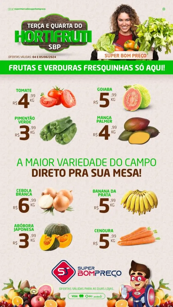 Confira as promoções no Supermercado Super Bom Preço em Brumado
