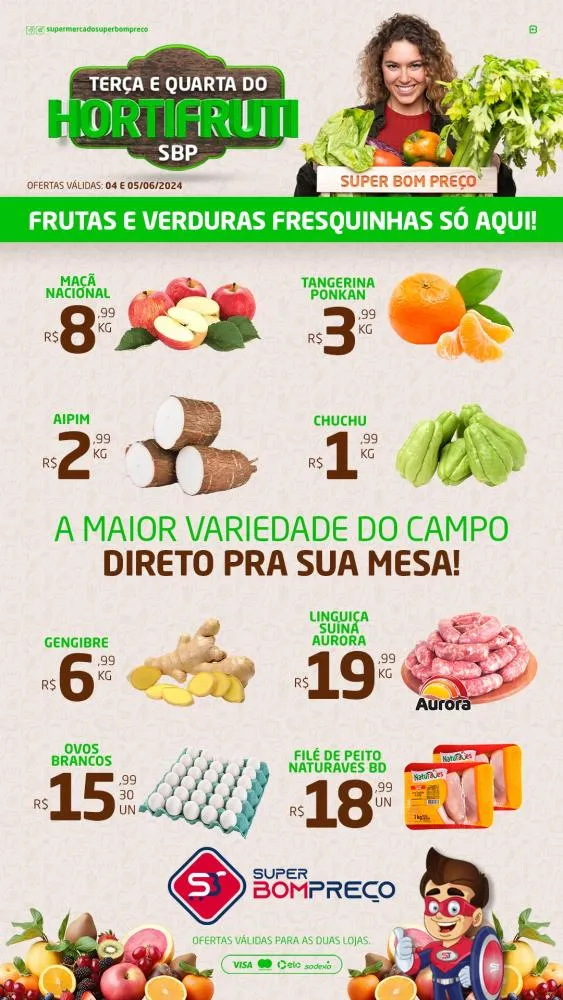 Confira as promoções no Supermercado Super Bom Preço em Brumado