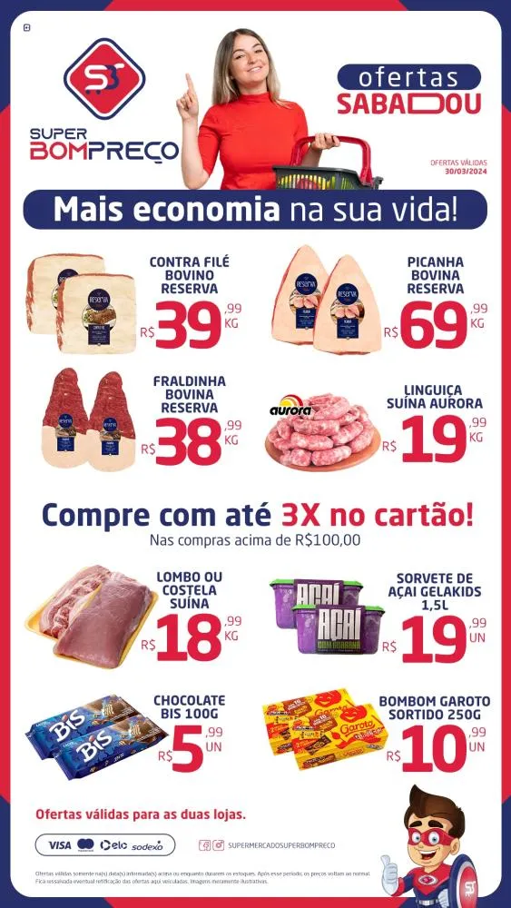 Confira as promoções no Supermercado Super Bom Preço em Brumado