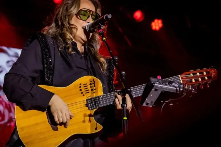 Ana Carolina se irrita com falha técnica, xinga equipe e interrompe show em Caetité