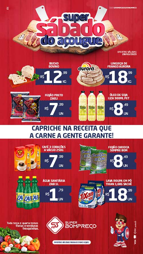 Confira as promoções no Supermercado Super Bom Preço em Brumado