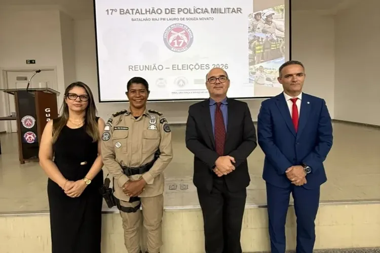 17º BPM e Justiça Eleitoral alinham estratégias para a segurança das Eleições 2026 em Guanambi