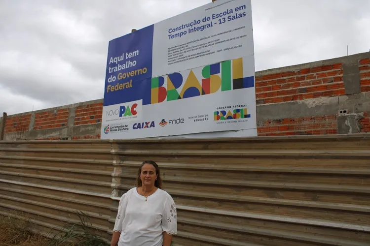 Livramento de Nossa Senhora: Obras avançam na escola 13 salas em parceria com Estado e União