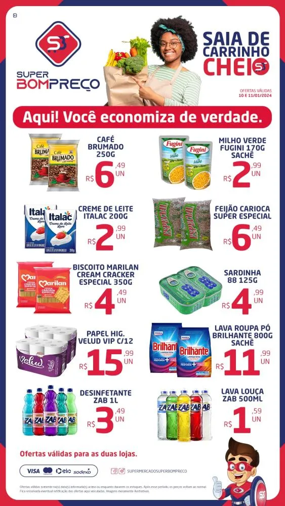 Confira as promoções no Supermercado Super Bom Preço em Brumado