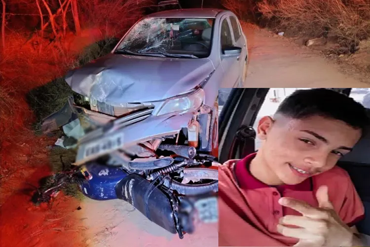 Estudante de Brumado de 16 anos morreu vítima de colisão entre carro e moto na zona rural