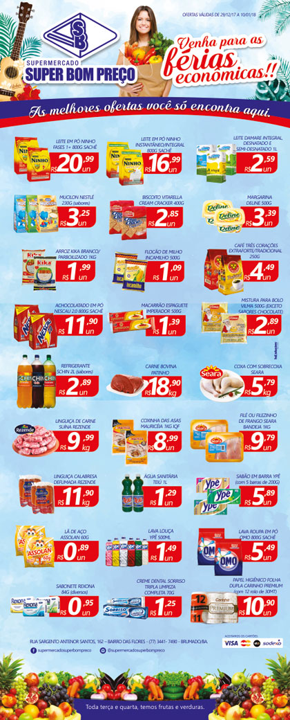 Confira as promoções no Supermercado Super Bom Preço em Brumado