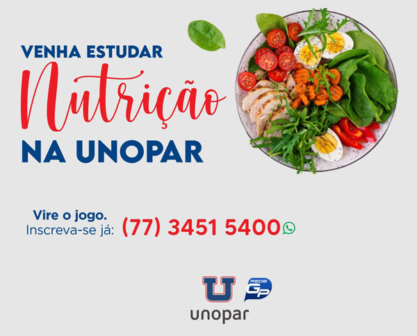 Brumado: Unopar conta com curso superior de bacharelado em Nutrição
