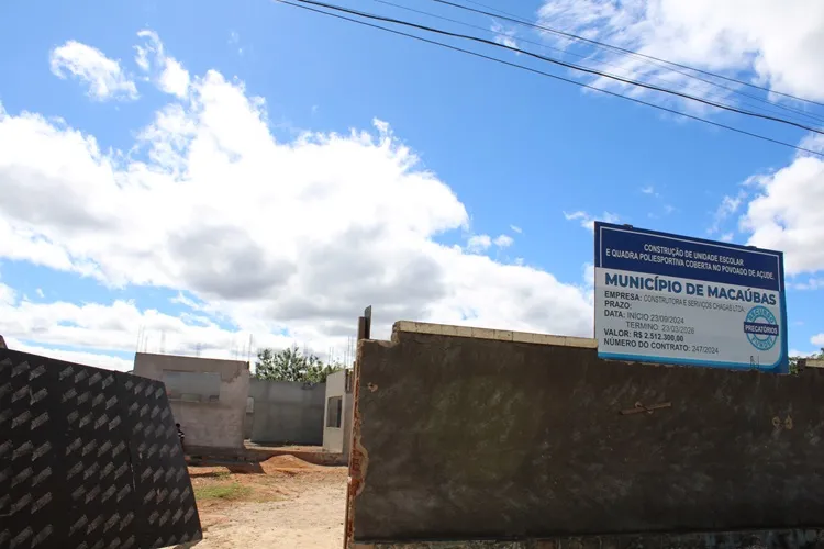 Macaúbas: Nova unidade escolar com quadra poliesportiva inovará a educação no Açude