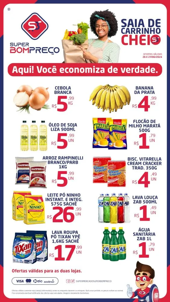 Confira as promoções no Supermercado Super Bom Preço em Brumado