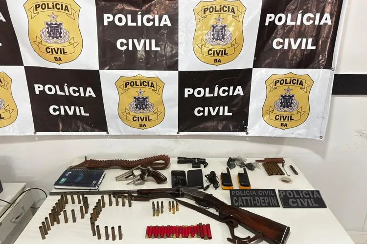 Polícia Civil apreende armas e munições em Bom Jesus da Lapa
