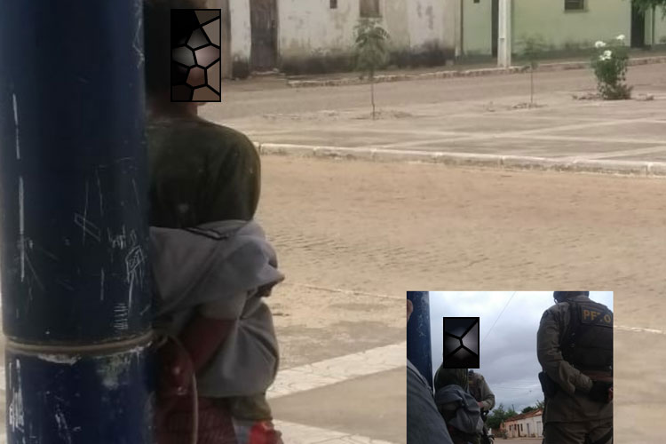 Brumado: Populares impedem roubo de moto e amarram acusado a quiosque em Umburanas