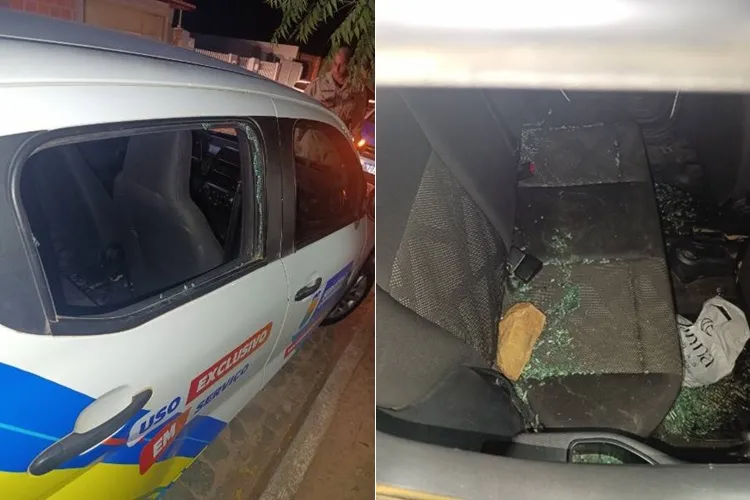 Veículo oficial da prefeitura tem vidro quebrado na zona rural de Sebastião Laranjeiras