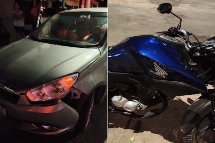 Condutora com CNH vencida foge após bater contra moto em Guanambi