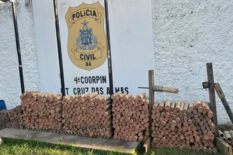 Espadas juninas clandestinas são apreendidas em Cruz das Almas