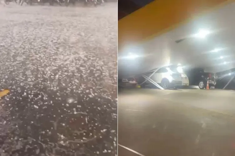 VÍDEO: Temporal com granizo e vendaval deixa rastros de destruição em Vitória da Conquista