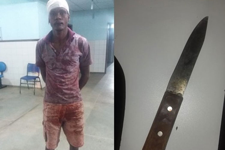 Homem é preso após esfaquear o próprio pai na zona rural de Candiba