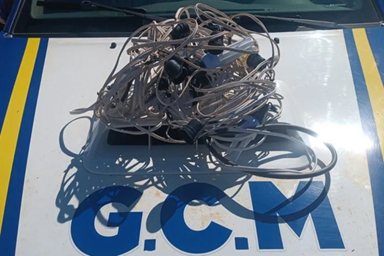 Brumado: GCM intercepta homem após furto de fiação elétrica em barracas juninas