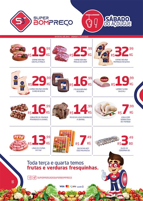 Sábado do açougue: Confira as promoções do Supermercado Super Bom Preço em Brumado