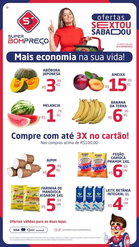 Confira as promoções no Supermercado Super Bom Preço em Brumado