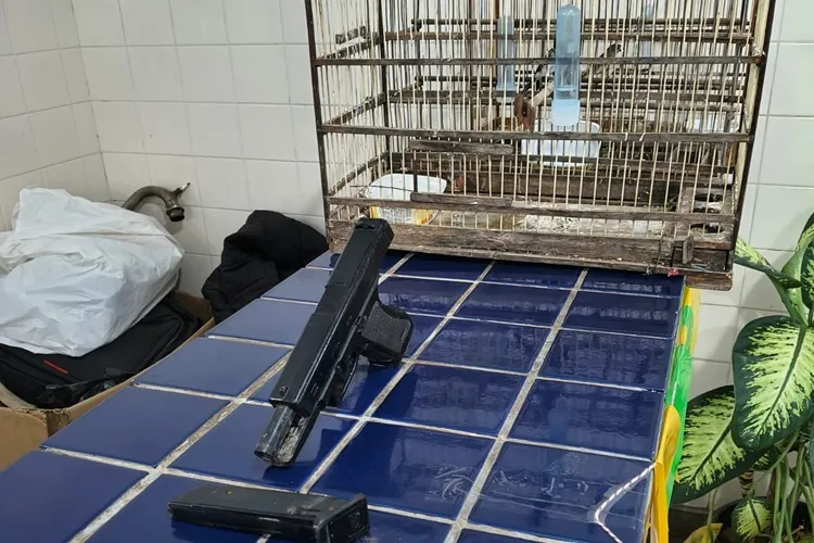 Homem que ameaçava pedestres é preso com simulacro de arma e aves silvestres em Brumado