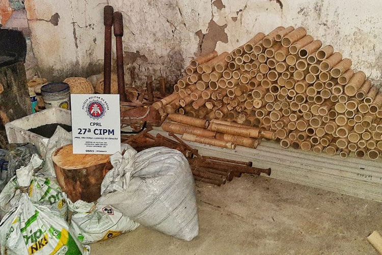 Fábrica clandestina de fogos de artifício é desmontada em Cruz das Almas