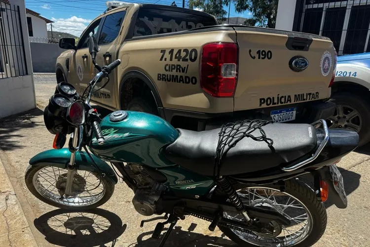 Aracatu: Moto roubada em Taquaritinga do Norte é apreendida na BA-262