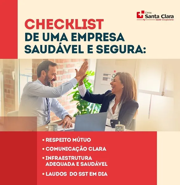 Clínica Santa Clara monta checklist de uma empresa segura e saudável