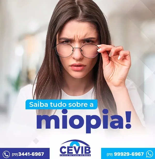 Cevib lista principais sintomas relacionados à miopia