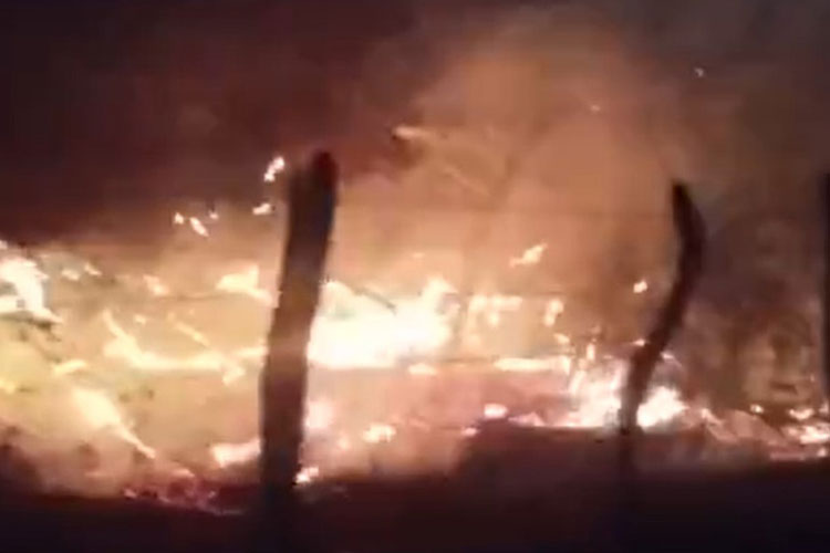 Incêndio de grandes proporções é registrado em Macaúbas