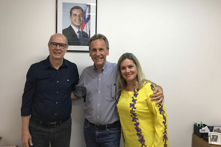 Deputada e prefeito acompanham andamento de projeto para implantação de uma ETA em Dom Basílio