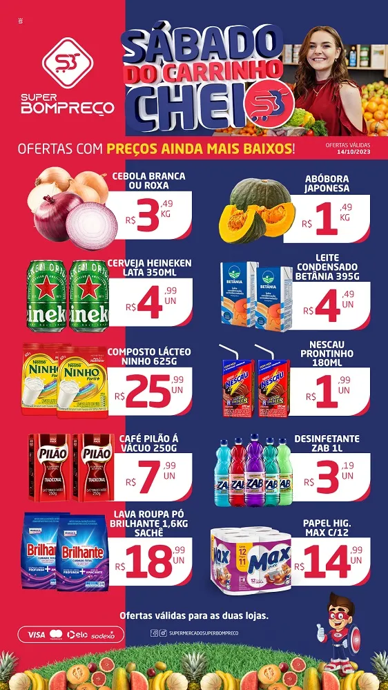 Confira as promoções no Supermercado Super Bom Preço em Brumado