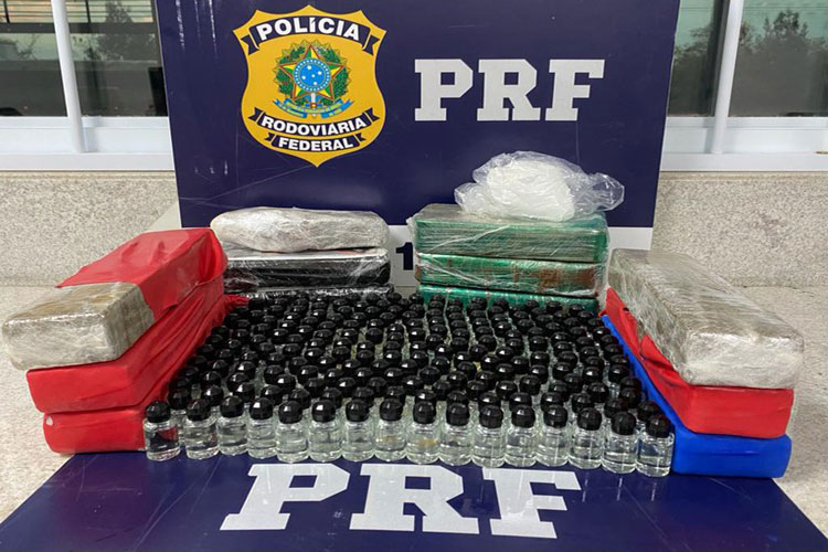 Mulher é presa com maconha, cocaína e lança-perfume em Vitória da Conquista