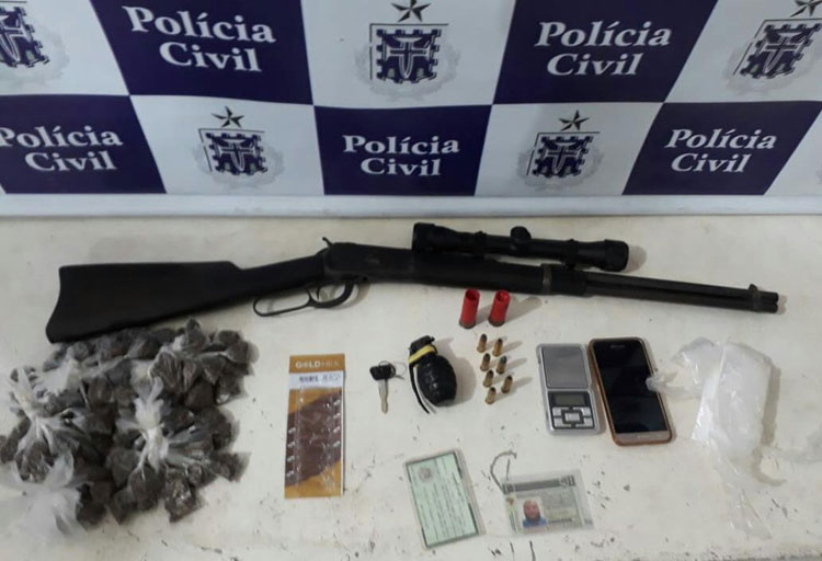 Granada e carabina calibre 38 são apreendidas em Vitória da Conquista