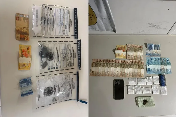 Ações da Rondesp apreendem entorpecentes e dinheiro em Igaporã e Riacho de Santana