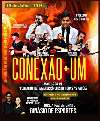 Show gospel beneficente busca arrecadar alimentos em Brumado